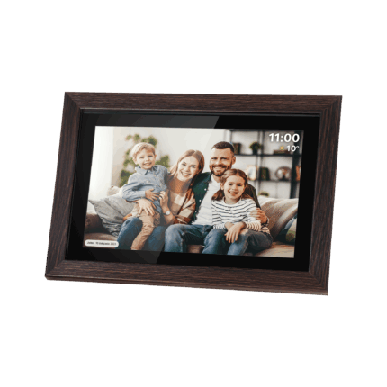 Цифрова фоторамка Kruger&Matz FRAMEO Wi-Fi KM1102 10.1" дерев'яна рамка