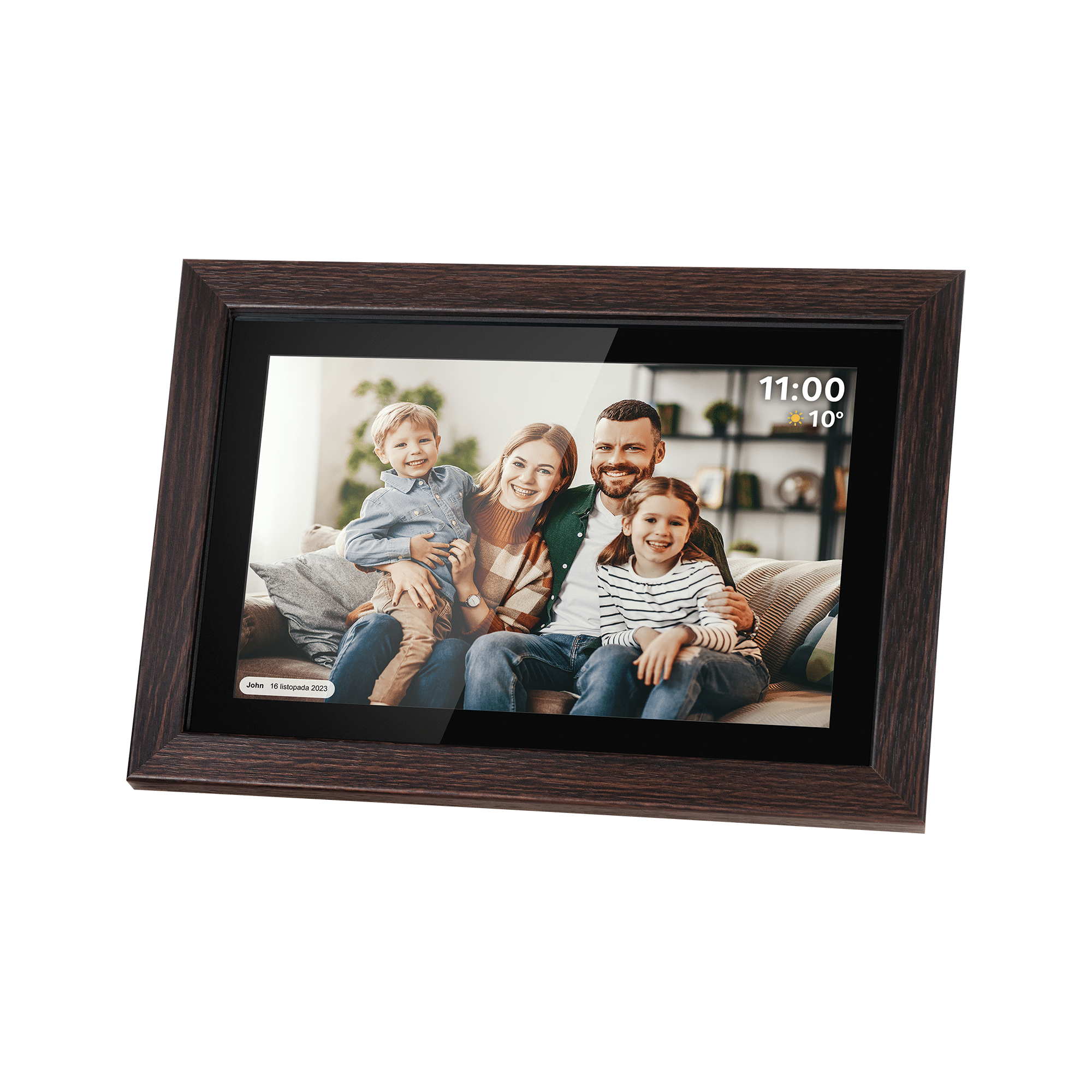 Цифрова фоторамка Kruger&Matz FRAMEO Wi-Fi 10.1" Цифрова фоторамка Kruger&Matz FRAMEO Wi-Fi KM1102 10.1" дерев'яна рамка