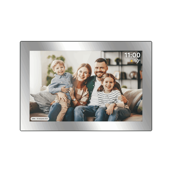 Цифрова фоторамка Kruger&Matz FRAMEO Wi-Fi KM1101 10.1 дюйма з дзеркалом - Зображення 4