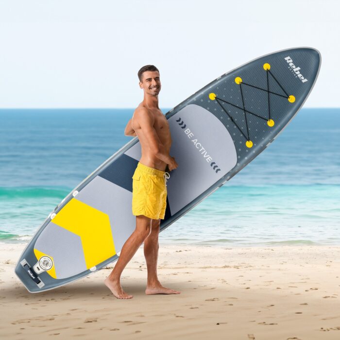 Надувна SUP-дошка Rebel RBA-4500 ACTIVE 350x81x15 см, комплект - Зображення 11