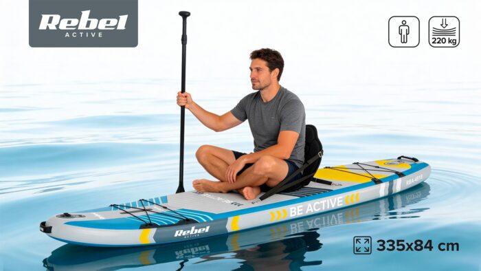 SUP-дошка Rebel RBA-4518-BL ACTIVE PRO RBA-4518 - синя - Зображення 9