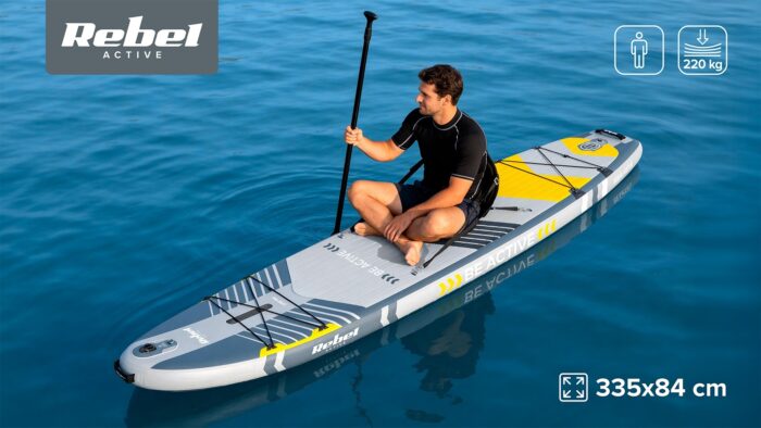 SUP-дошка Rebel RBA-4518-G ACTIVE PRO RBA-4518 - сіра - Зображення 9
