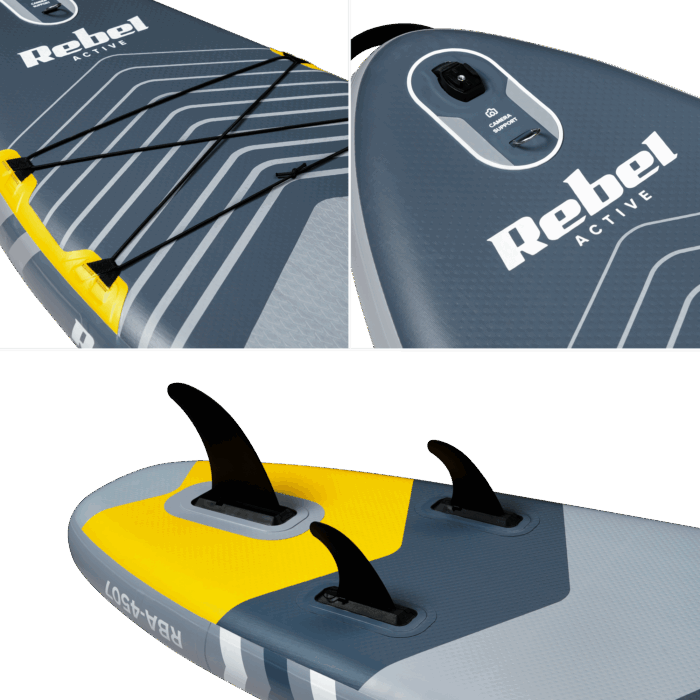 SUP-дошка Rebel RBA-4507-G ACTIVE RBA-4507 - сіра - Зображення 11