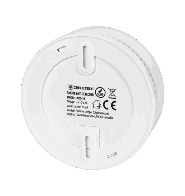 Детектор чадного газу та диму (2 в 1) 2xR6 (3 В) Cabletech URZ0413 - Зображення 2