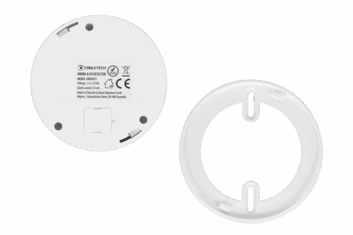 Детектор чадного газу та диму (2 в 1) 2xR6 (3 В) Cabletech URZ0413 - Зображення 3