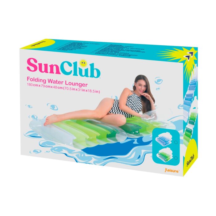 Складаний надувний матрац Sunclub 33057-2 синього кольору - Зображення 6