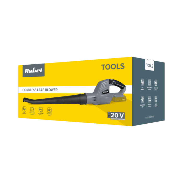 20V Rebel RB-5000.1 бездротовий повітродув - Зображення 3