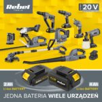 20V Rebel RB-5000.1 бездротовий повітродув - Зображення 6