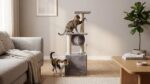 Когтеточка для котів 30x30x92 см, сіра, Rebel RA-1002 ANIMALS - Зображення 8