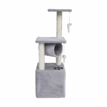 Когтеточка для котів 30x30x92 см, сіра, Rebel RA-1002 ANIMALS - Зображення 5