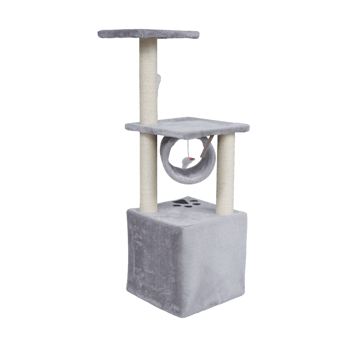 Когтеточка для котів 30x30x92 см, сіра, Rebel RA-1002 ANIMALS - Зображення 6