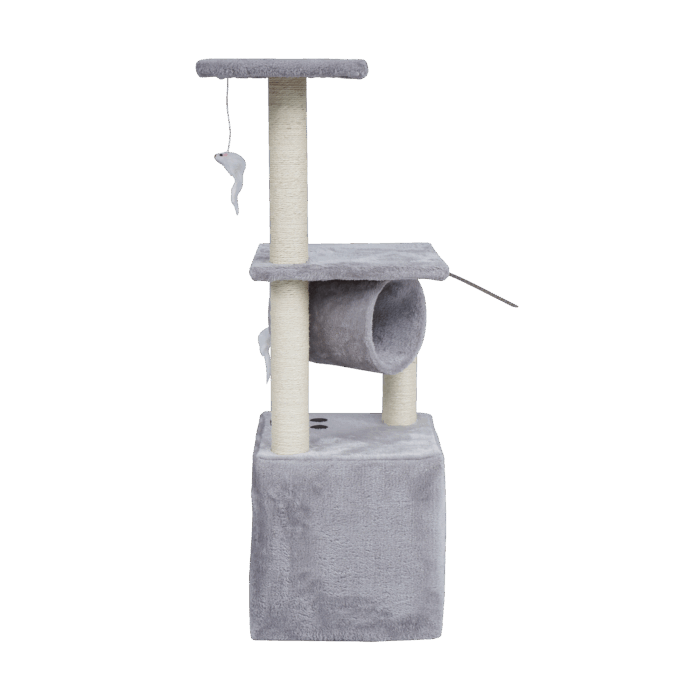 Когтеточка для котів 30x30x92 см, сіра, Rebel RA-1002 ANIMALS - Зображення 4