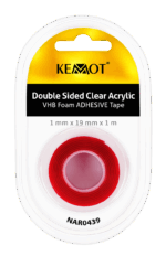 Двосторонній скотч Kemot NAR0439 1 мм x 19 мм x 1 м