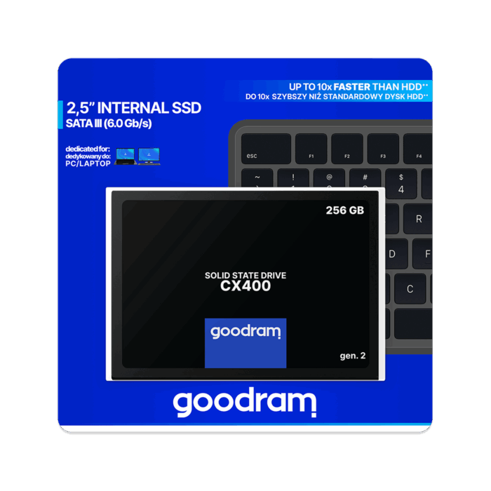 Твердотільний накопичувач Goodram TGD-SSDPRCX400256G2 CX400 256 ГБ - Зображення 5