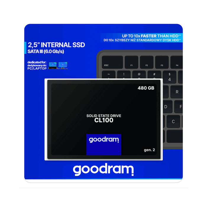 Твердотільний накопичувач Goodram TGD-SSDPRCL100480G3 480 ГБ CL100 - Зображення 6