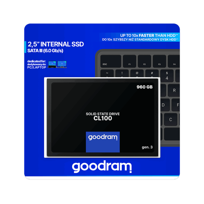 Твердотільний накопичувач Goodram TGD-SSDPRCL100960G3 960 ГБ CL100 - Зображення 6