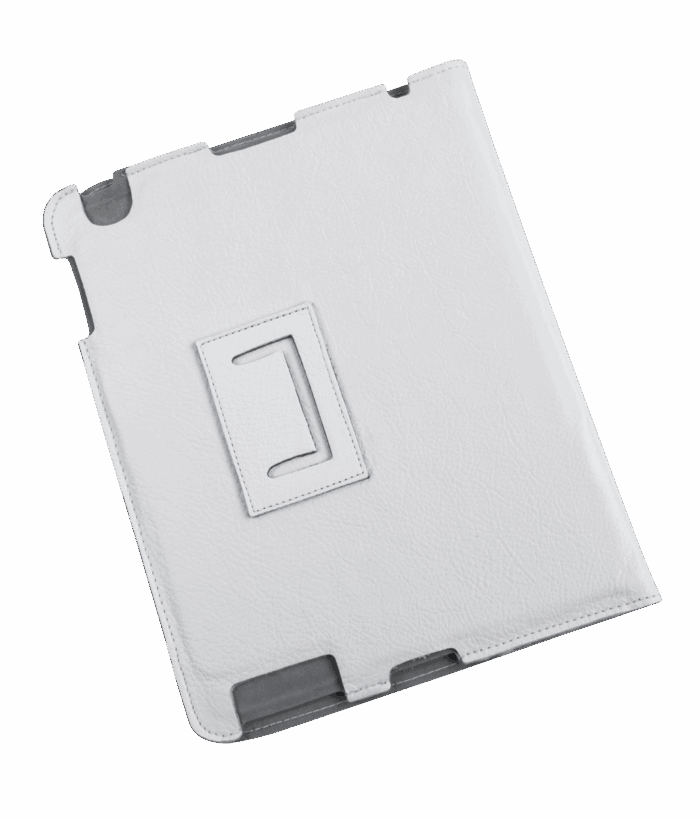Шкіряний чохол Quer KOM0450 для Apple iPad 3 білого кольору - Зображення 3