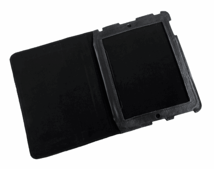 Шкіряний чохол Quer KOM0451 для Apple iPad 3 чорного кольору