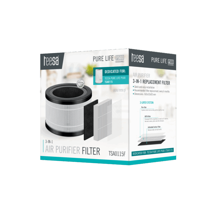 Фільтр для очищувача повітря Teesa TSA0115F PURE LIFE P500 - Зображення 2
