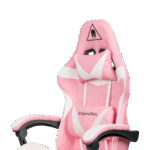 Геймерське крісло Kruger&Matz GX-150 KM0790-P білого та рожевого кольору - Зображення 7