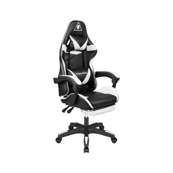 Геймерське крісло Kruger&Matz GX-150 KM0790-BW чорно-біле - Зображення 2