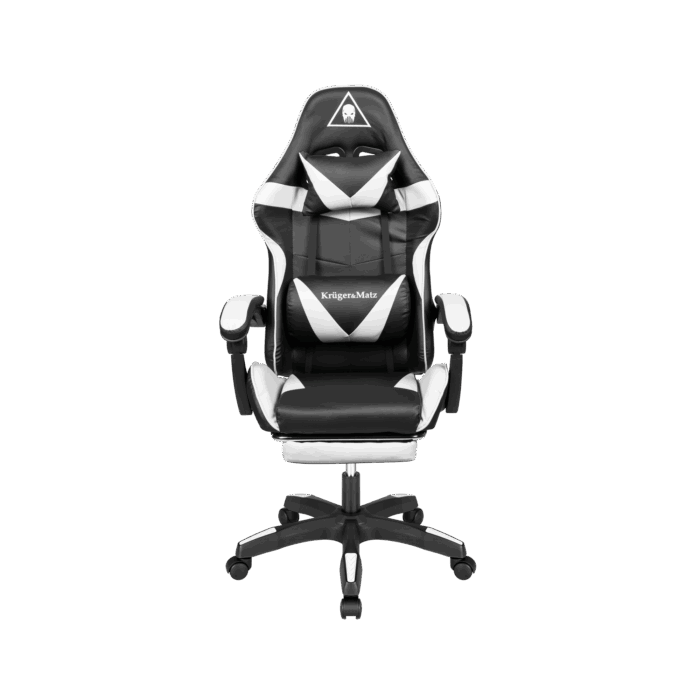 Геймерське крісло Kruger&Matz GX-150 KM0790-BW чорно-біле - Зображення 3