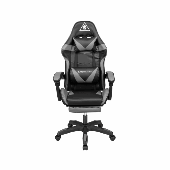 Геймерське крісло Kruger&Matz GX-150 KM0790-G чорного та сірого кольорів - Зображення 3