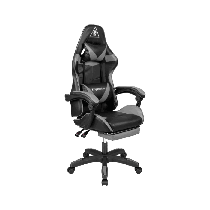 Геймерське крісло Kruger&Matz GX-150 KM0790-G чорного та сірого кольорів - Зображення 2