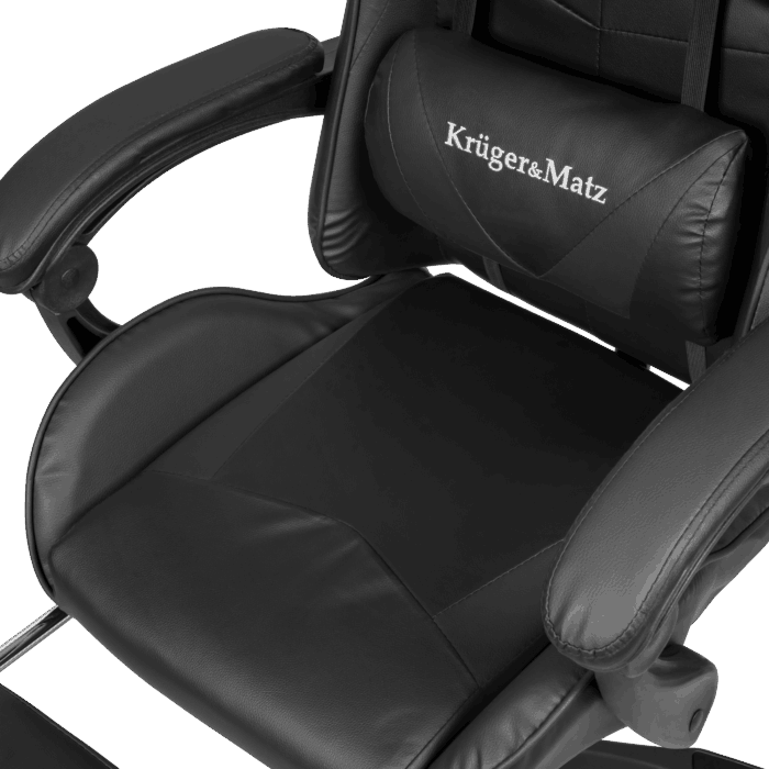 Геймерське крісло Kruger&Matz GX-150 KM0790-B чорного кольору - Зображення 8
