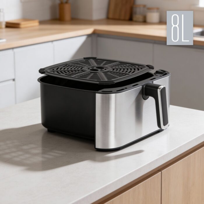 Цифрова аерофритюрниця Teesa TSA8079 XXL, 8 л, 1700 Вт, велика чаша, програми, підтримка тепла - Зображення 9