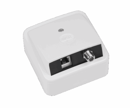 Розетка абонента SAT GN.F+GN.RJ12 GNI0512