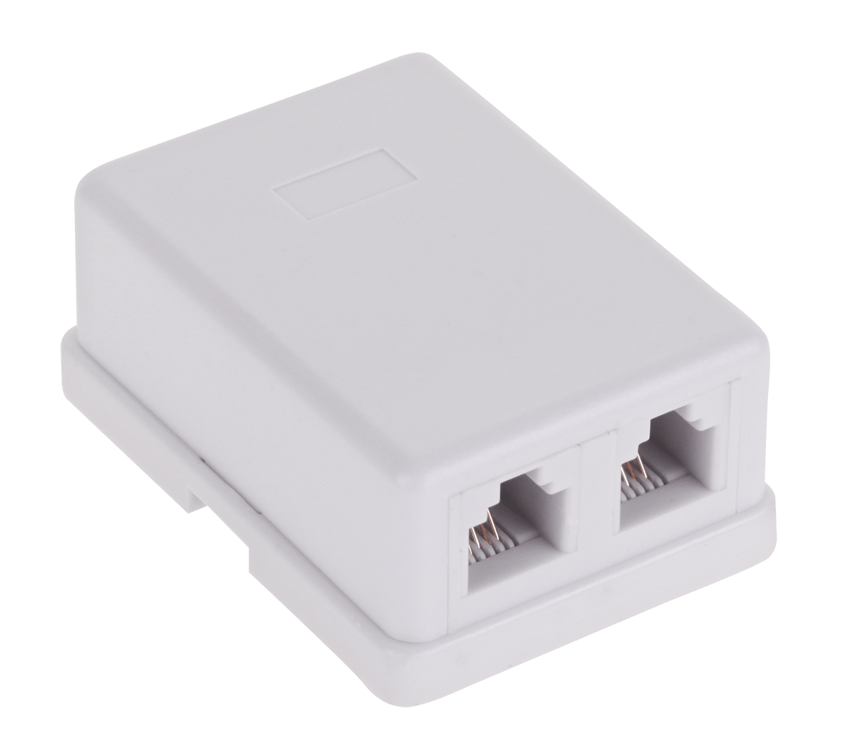 Телефонна абонентська розетка 6P4Cx2 Телефонна абонентська розетка 6P4Cx2 TEL0020