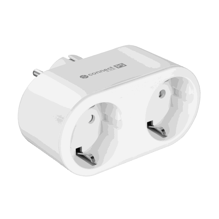 Подвійна WiFi-розетка Krüger&matz KM2203 Connect P5 Tuya - Зображення 2