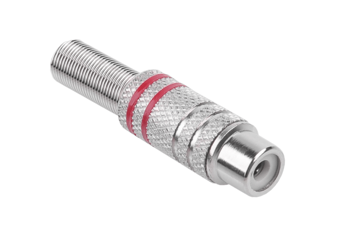 Роз'єм RCA нікель Роз'єм RCA GNI0065B нікель