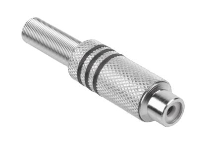 Роз'єм RCA GNI0071A сріблястий
