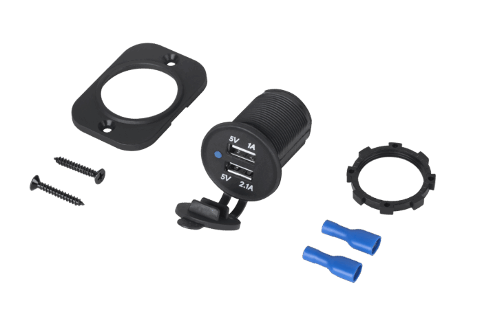 Зарядний пристрій для автомобільної розетки 2x M-life ML0673 USB для кріплення - Зображення 2