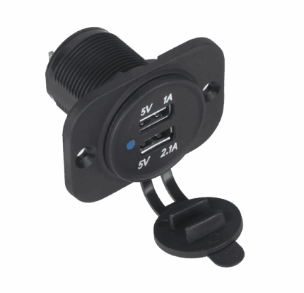 Зарядний пристрій для автомобільної розетки 2x M-life ML0673 USB для кріплення