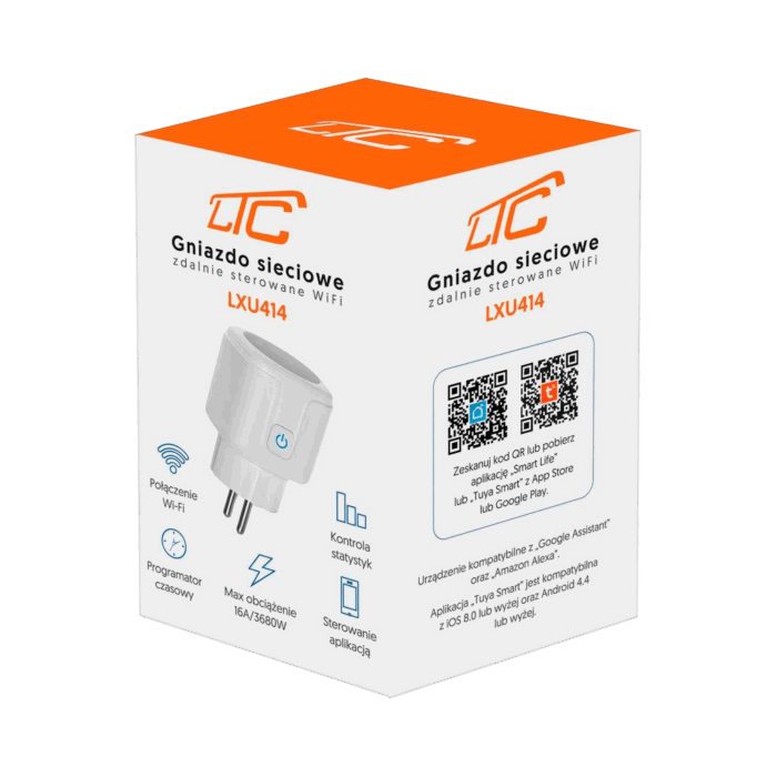 WiFi розетка Tuya Ltc LXU414 GGW - Зображення 4