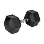 Гантель HEX з гумовим покриттям з чавуну 27