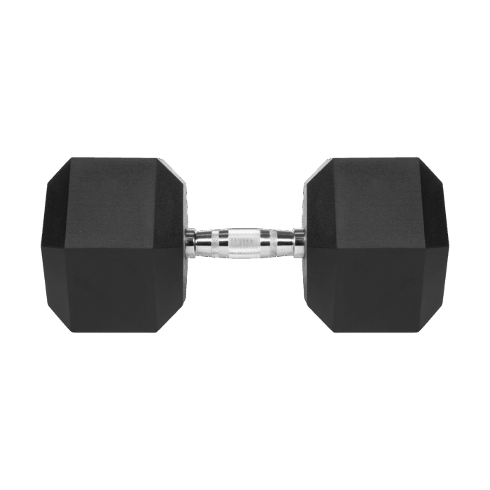 Гантель з гумовим покриттям HEX 40 кг Rebel RBA-2325-40 ACTIVE - Зображення 2