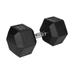 Гантель з гумовим покриттям HEX 40 кг Rebel RBA-2325-40 ACTIVE