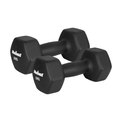 Гантелі HEX ​​2x8 кг з неопрену
