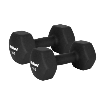 Гантелі HEX ​​2x9 кг з неопрену