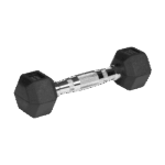 Гумовані чавунні гантелі HEX ​​2x1 кг Rebel RBA-2325-01 ACTIVE - Зображення 3
