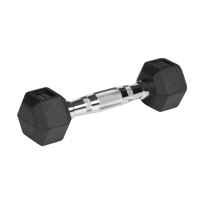 Гумовані чавунні гантелі HEX ​​2x1 кг Rebel RBA-2325-01 ACTIVE - Зображення 3