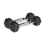 Гумовані чавунні гантелі HEX ​​2x1 кг Rebel RBA-2325-01 ACTIVE