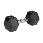 Гантелі HEX ​​2x10 кг з гумовим покриттям з чавуну Rebel RBA-2325-10 ACTIVE - Зображення 3