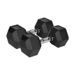 Гумовані чавунні гантелі HEX ​​2x12