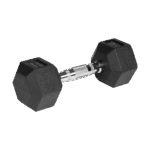 Гантелі HEX ​​2x5 кг з гумовим покриттям з чавуну Rebel RBA-2325-05 ACTIVE - Зображення 3