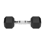 Гантелі HEX ​​2x5 кг з гумовим покриттям з чавуну Rebel RBA-2325-05 ACTIVE - Зображення 4
